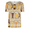 thumbnail image 4 of Fiudx Ofertas de La Semana Camiseta de Manga Corta con Cuello Redondo y Estampado Informal de Oktoberfest para Mujer, Top de Manga Corta con Cuello Redondo, 4 of 5