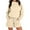 Beige, variant on qolati Women 2 Piece Outfits Fashion Cowl Neck Sweatshirts and Sweatshorts Jogger Tracksuits Matching Set 2024 Casual Loose Sweatsuits Y2k Clothes