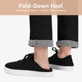 thumbnail image 6 of STQ Orthopedic Shoes for Women Plantar Fasciitis Fold-Down Heel Womens Slip on Fashion Sneakers Comfortable Business Casual Office Teacher Work Shoe Black Size 8, 6 of 7