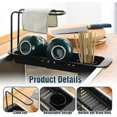 thumbnail image 3 of Stainless Steel Draining Rack, Upgraded Kitchen Sink Faucet Organizer Adjustable, 3 of 5