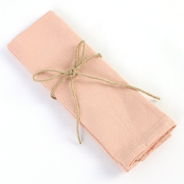 Nvzi Servilletas de algodón, 2 piezas, servilletas de tela suaves para la cena, 11,81" × 17", servilletas de mesa rústicas para decoración de mesas de bodas y fiestas, albaricoque