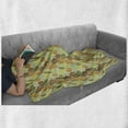 thumbnail image 6 of Leaves Soft Flannel Fleece Throw Blanket, Soft Colored Autumn Leaves with Stripes as Ribs and Nervures of Foliage in Repeat, Cozy Plush for Indoor and Outdoor Use, 50" x 60", Multicolor, by Ambesonne, 6 of 6