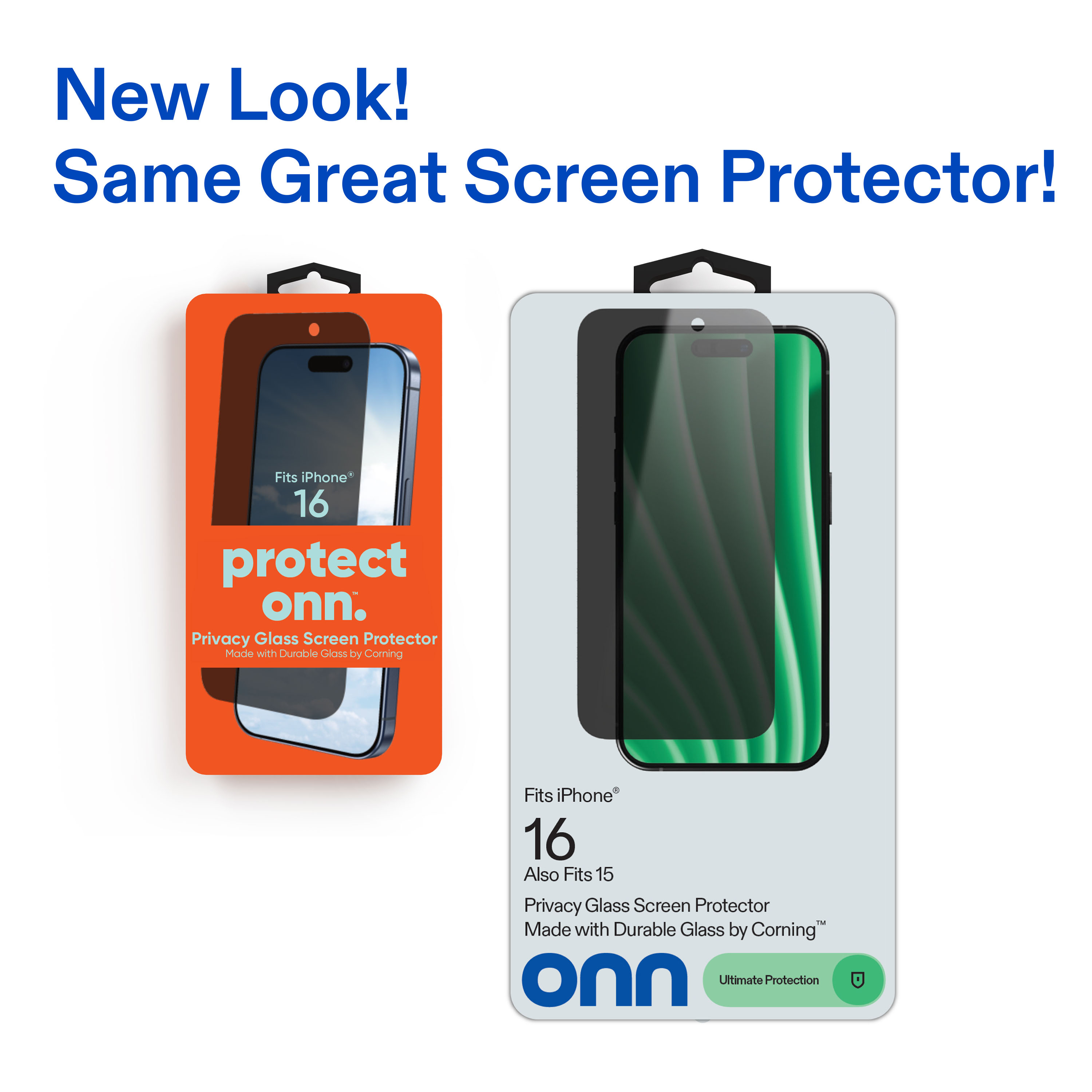 Onn Privacy Glass Screen Protector for iPhone 16 photo 3