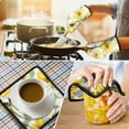 thumbnail image 4 of Pioneer Flower Kitchen Oven Mitt and Pot Holder Sets 4 Pcs for Baking, Cooking and Grilling, Heat Resistant Up To 392 °F, 4 of 7