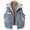 Coffee-1, variant on Womens Sherpa Fleece Lined Denim Vest Loose Sleeveless Coat Wool Warm Jean Jacket Waistcoat Outwear with Pocket
