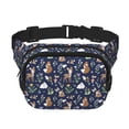 thumbnail image 1 of Disketp Animals And Wildflowers Riñonera de Doble Capa, Bolsa de Cintura Ajustable para Viajes, Correr y Senderismo, Riñonera Ligera para Hombre y Mujer, 1 of 9