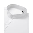 thumbnail image 6 of sogami Men's Wrinkle Free Dress Shirt Band Collar Long Sleeve Button Down Formal Shirt, 6 of 7