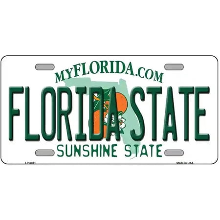 Florida State Novelty Metal License Plate