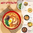 thumbnail image 3 of Taz&oacute;n Para Ramen(sirve 4), Juego Ramen Bowl De 20 Piezas, Vajilla Melamina, Incluye 1.2L Platos Hondos, Palillos, Plato Para Salsa, Cuchara Para Sopa Y Soporte Para Palillos, Vajilla China, 3 of 7