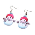 thumbnail image 2 of Fiudx Pendientes Festivos, Diseño de Copo de Nieve Acrílico Ligero, Conjunto de Renos Duraderos, Estilo Único de Árbol de Navidad, Ropa Informal de Fiesta, Regalos para Mujeres, Temporada Festiva, 2 of 6