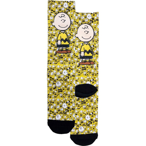 Spoontiques Peanuts Charlie Brown Crew Socks