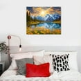 thumbnail image 4 of COMIO Natural Gable Art Living Room, National Park Sunflower Landscape Canvas Wall Decoration, Sunset Painting Art Kitchen, Bedroom, Home Decoration, 4 of 4