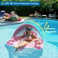 thumbnail image 3 of Flotador para piscina COOLCOOLDEE con toldo y portavasos para adultos, 3 of 7