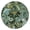 Boho, variant on Paisley Tablecloth Classic Chic Vintage Floral Pattern Waterproof Round Cover with Elastic Fit and Durable Backing