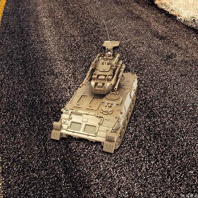 Modelo de tanque 4D en miniatura perfecl 1:72 Fuerte de Café Ligero