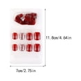 thumbnail image 3 of Vogacara Uñas postizas a prueba de agua Perfect Matching Jelly Rubber Fingernail Cobertura completa Transpirable Tipo de prensa Paster Juegos de manicura tipo 6 F741, 3 of 6