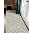 thumbnail image 5 of Unique Loom Trellis Collection Area Rug - Philadelphia (2' 7" x 16' 5" Runner Light Gray/Beige), 5 of 11