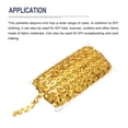thumbnail image 3 of Uxcell 27 Yard Sequins Beaded Lace Trim 0.6" Braid Trim Yellow Gold, 3 of 4