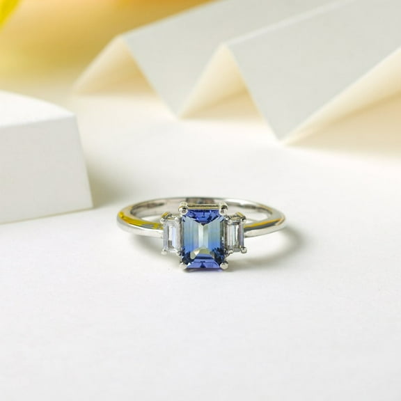 Natural Blue Tanzanite 925 Sterling Silver Ring,Engagemant Ring, Birthstone Rings for Women, Gift For Her