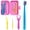 Traditional Orthodontic Pink Set, variant on Orthodontic Kit with Case – Travel Kit for Cleaning, Includes Portable Toothbrush, Interdental Brushes, Tongue Scraper, Brace Remover, and Bite Block