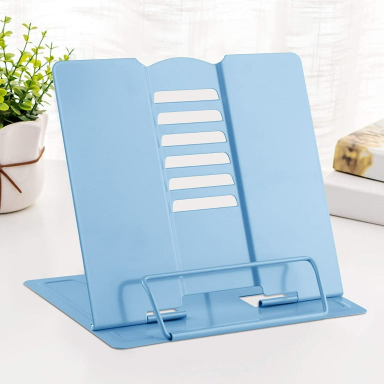 Metal Book Stand Reading Book Holder Lightweight Cook Book Stands Portable  Textbook Holders Adjustable Recipe Document Stand Tablet Music Book