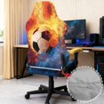 thumbnail image 6 of HELLHERO Soccer Water Fire Stretchable Gaming Chair Covers with Armrest Covers for Office Studies, Universal Removable 4 Pcs Game Chair Cover with Armchair Slipcovers, 6 of 10