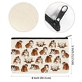 thumbnail image 3 of WIRESTER Set 2 of Canvas Cosmetic Bag, Makeup Bag, Cosmetic Pouch for Women - English Bulldog & Brindle Brown English Bulldog Funny Playful Postures, 3 of 6