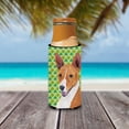 thumbnail image 3 of Caroline's Treasures SC9307MUK Basenji   Shamrock Portrait Hugger for Slim Cans, 3 of 6