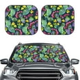 thumbnail image 2 of Fotbe Watercolor Cactuses 2-Piece Car Windshield Sun Shade | Sun Blocker for Car Windshield | Foldable Automotive Interior Accessories for Sun Protection-Small, 2 of 7