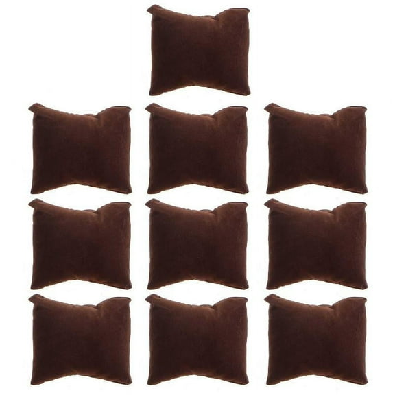 10 Pieces Velvet Bracelet Watch Pillow Small Multicolor Velvet Pillow Jewelry Bracelet Cushion Holder Organizer Pillow