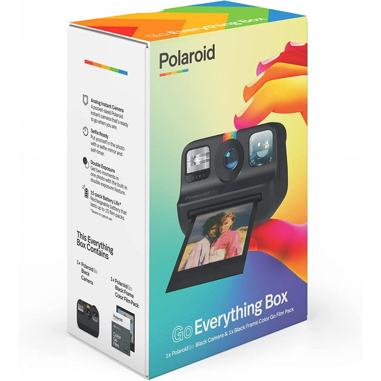 Polaroid Go Generation 2 - Mini Instant Camera + Film Bundle (16 Photos  Included) - Black (6280)