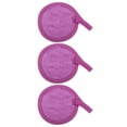 thumbnail image 1 of Almohadillas de franela suave Unique Bargains 3 uds removedor de maquillaje reutilizable morado oscuro, 1 of 7