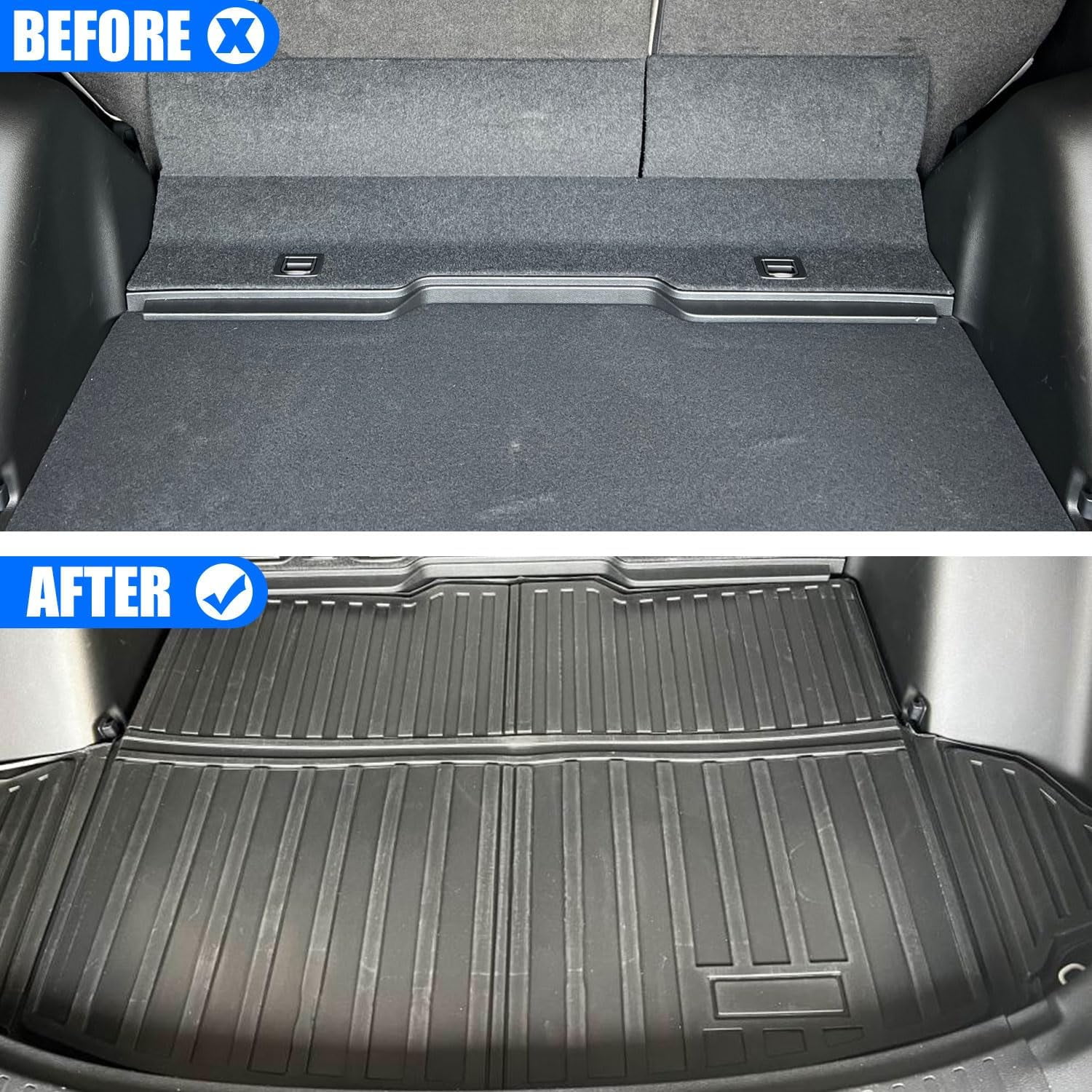Cargo Liner fit 2023-2024 Honda CR-V All Weather Rear Trunk Cover Cargo Tray Floor Mat for Honda CR-V 2023 2024 Rear Trunk Accessory , Black
