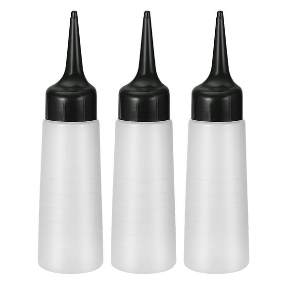 Lurrose - 3 botellas de tinte para el cabello, champú para teñir el cabello, envase rellenable para salón - Talla S