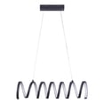 thumbnail image 2 of Modern Ceiling Pendant Light, Suspended Aluminum Spiral Loop, 23 Inch, 2 of 8