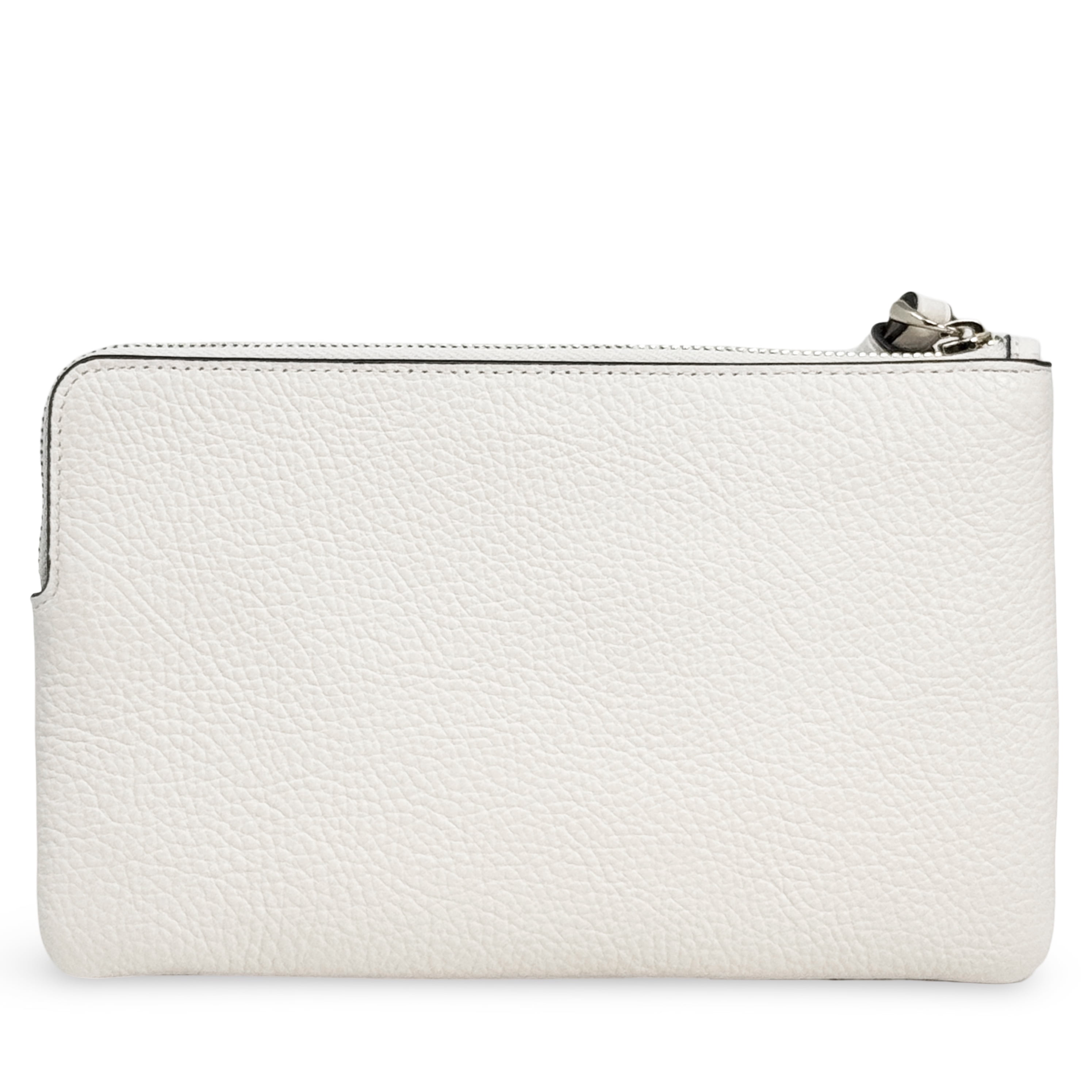 Coach Women's Large Corner Zip Wristlet in Signature Canvas