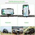 thumbnail image 6 of Fit for Toyota FJ Cruiser 2007-2021 Multifunctional Car Phone Mount, Dash Panel Track Cell Phone Holder for Car Dashboard Air Vent, Handsfree Dash Phone Stand, Black, 6 of 7