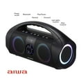 thumbnail image 4 of Aiwa Wireless Boombox Bluetooth Speaker, 120W Peak Power, IPX7 Waterproof, 15Hr Playtime, 7 LED Light Modes, USB-C Fast Charging, True Wireless Pairing, Outdoor & Party Speaker, 4 of 7