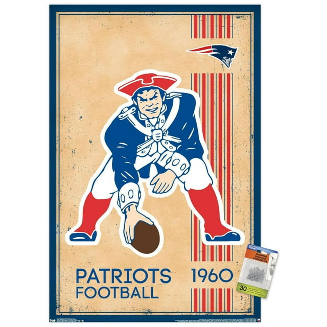Patriots de la Nouvelle-Angleterre de la NFL - Logo rétro 14
