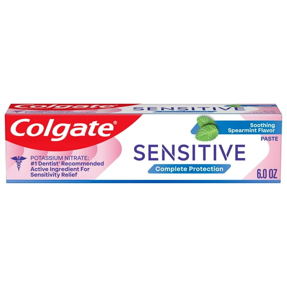 Colgate Sensitive Complete Protection Toothpaste for Sensitive Teeth, Spearmint, 1 Pack, 6 oz