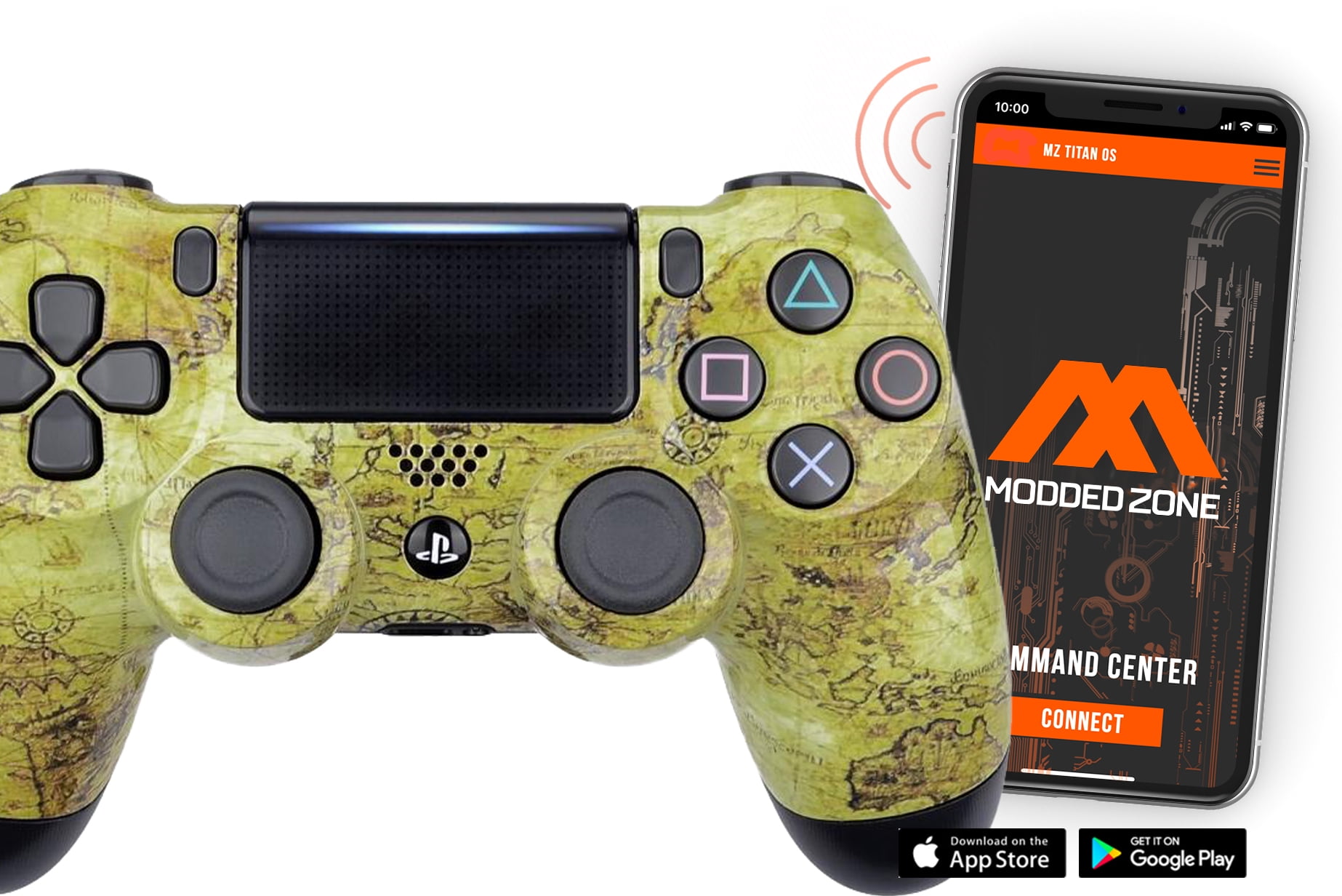 Ancient Map PS4 PRO Smart Rapid Fire Modded Controller ...