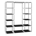 thumbnail image 4 of Armoire Portable 69 Pouces avec Tissu Non Tissé, Facile à Assembler, Extra Fort, Noir, 4 of 4