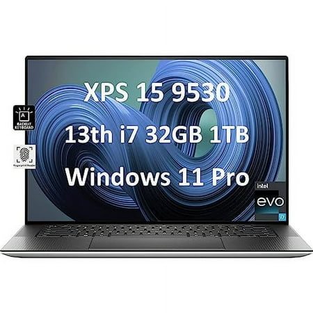 Dell XPS 15 9530 15.6" FHD+ (Intel 13th Gen 14-Core i7-13700H (Beat i9-12900H), 32GB DDR5 RAM, 1TB SSD, Arc A370M) Business Laptop, Backlit, Fingerprint, Thunderbolt 4, Webcam, Wi-Fi 6E, Win 11 Pro