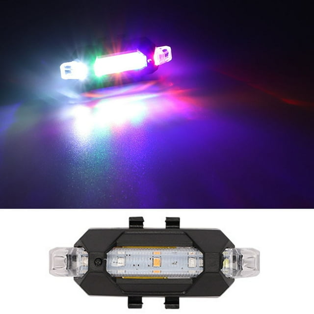 Lefu USB Rechargeable Bicycle Motorcycle LED Hazard Lights Waterproof Front & Rear