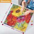 thumbnail image 2 of Floral Pink Sky 1000 Piece Jigsaw Puzzle in Rectangular Tube, 2 of 7
