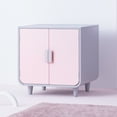 Staart Dyad Wooden Cat Litter Box Chablis Pink