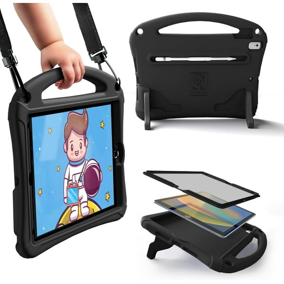 wqlpp-Bam Bino Space Suit iPad 10.2 Case, iPad 9th Generation Case for Kids, iPad 7th Generation, iPad 8th Generation, and iPad Air 3rd Generation Case for Kids