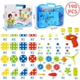 thumbnail image 7 of Eqslft STEM Building Set with Electric Drill - Educational Construction Toy with Gears, Screws, and Storage Case - STEM Learning Playset for Toddlers & Preschoolers, 7 of 7