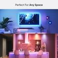 thumbnail image 2 of Nanoleaf Essentials Matter Bluetooth & Thread Smart LED A19 Lightbulb (2PK) and Lightstrip 80" Smarter Kit (2m) - RGB & Whites, Controller, App & Voice Control (Works with Apple Home, Google Home), 2 of 6