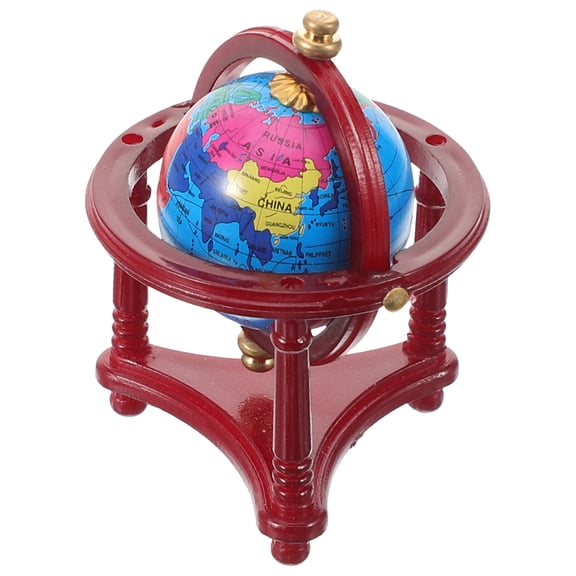 unbranded Globe Model Mini Globe for Miniature Houses 5.00X4.00X4.00CM Red